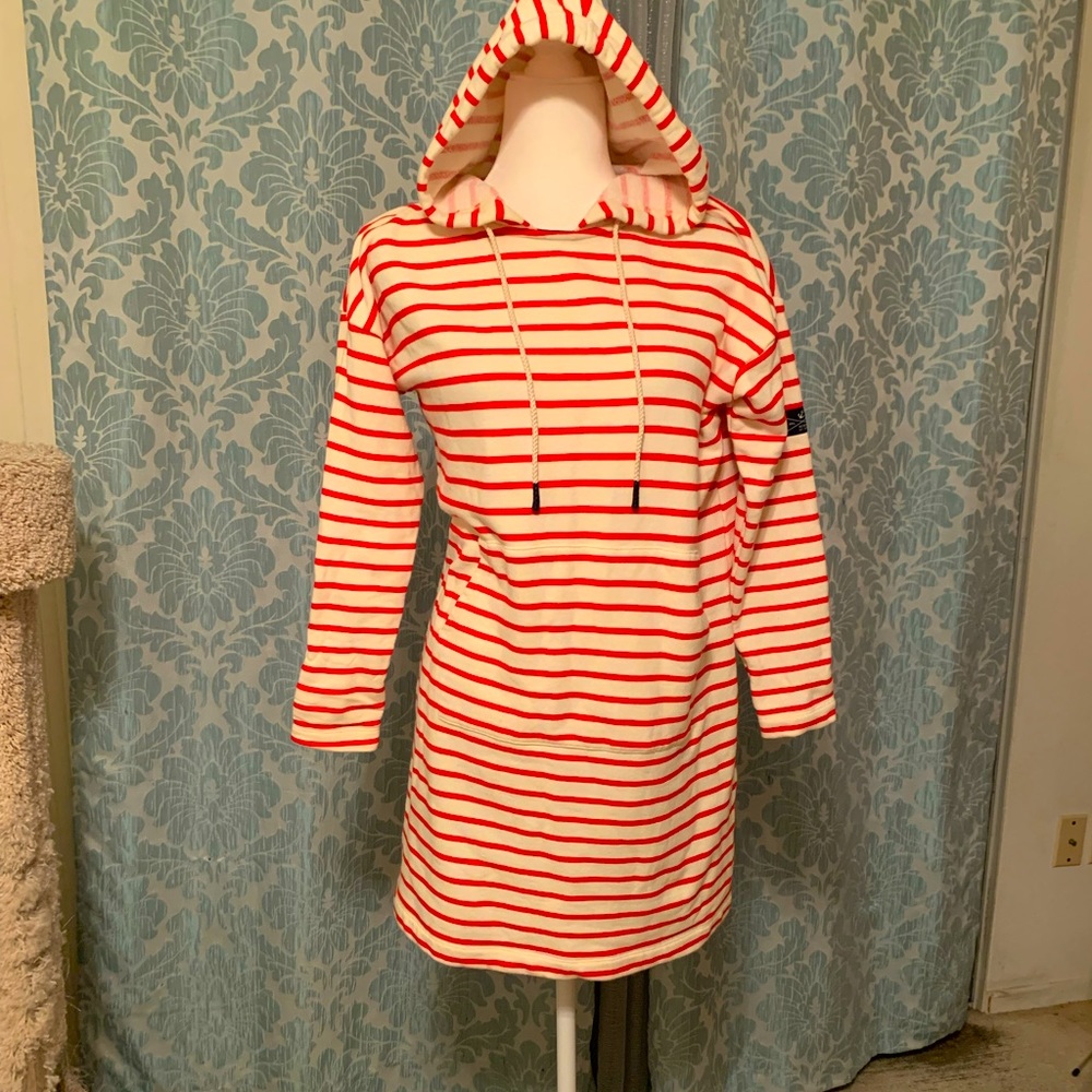 Hiha Tortola Nautical Mini dress with hood